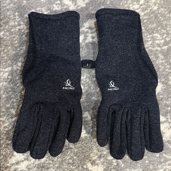 Head Accessories - Head Black and Gray Women's Gloves